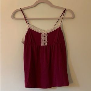 Maroon tank top